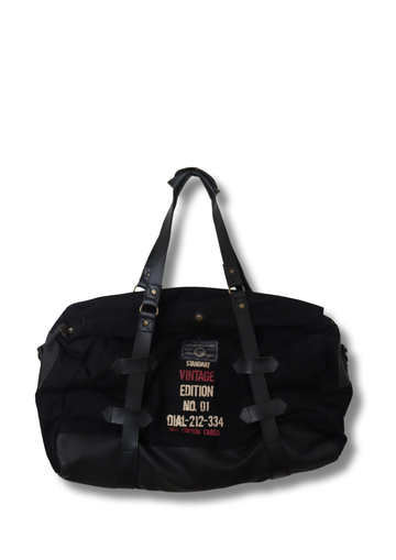 Siyah Vintage Seyahat Çantası – Büyük Boy Spor & Gezi Çantası