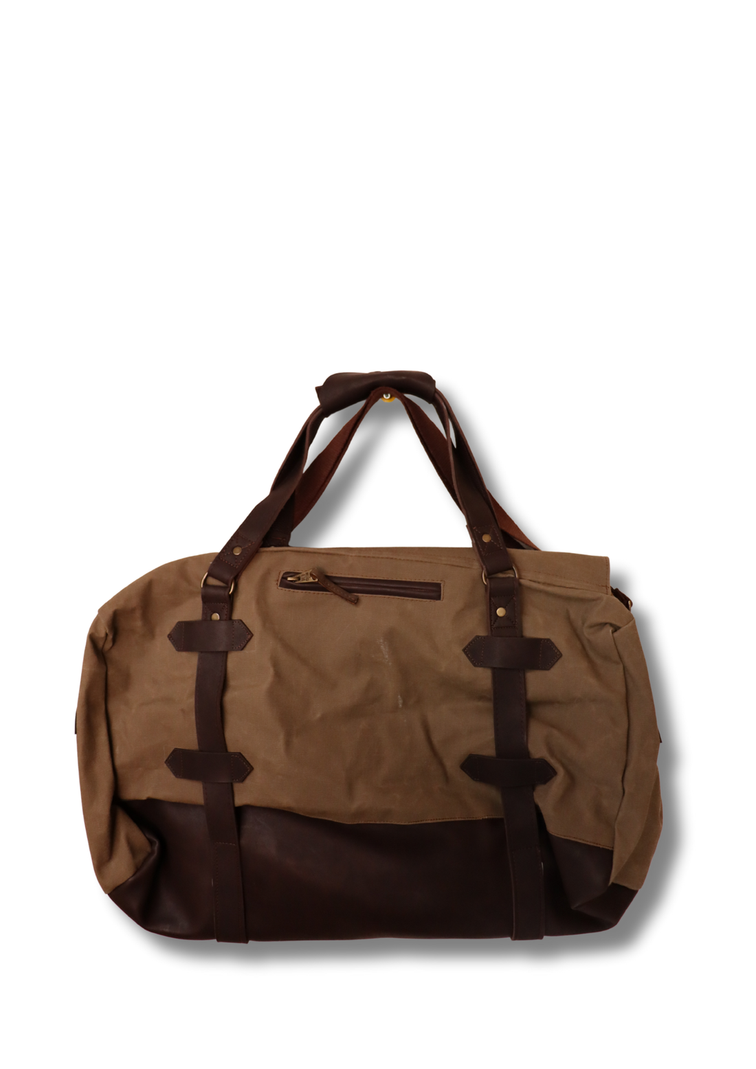 Brooklyn 1898 Retro Hafta Sonu Çantası – Bej & Kahverengi