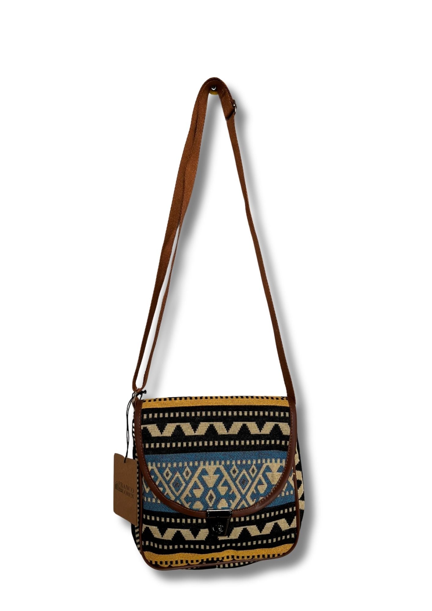 Halı Motifli Omuz Askılı Çanta