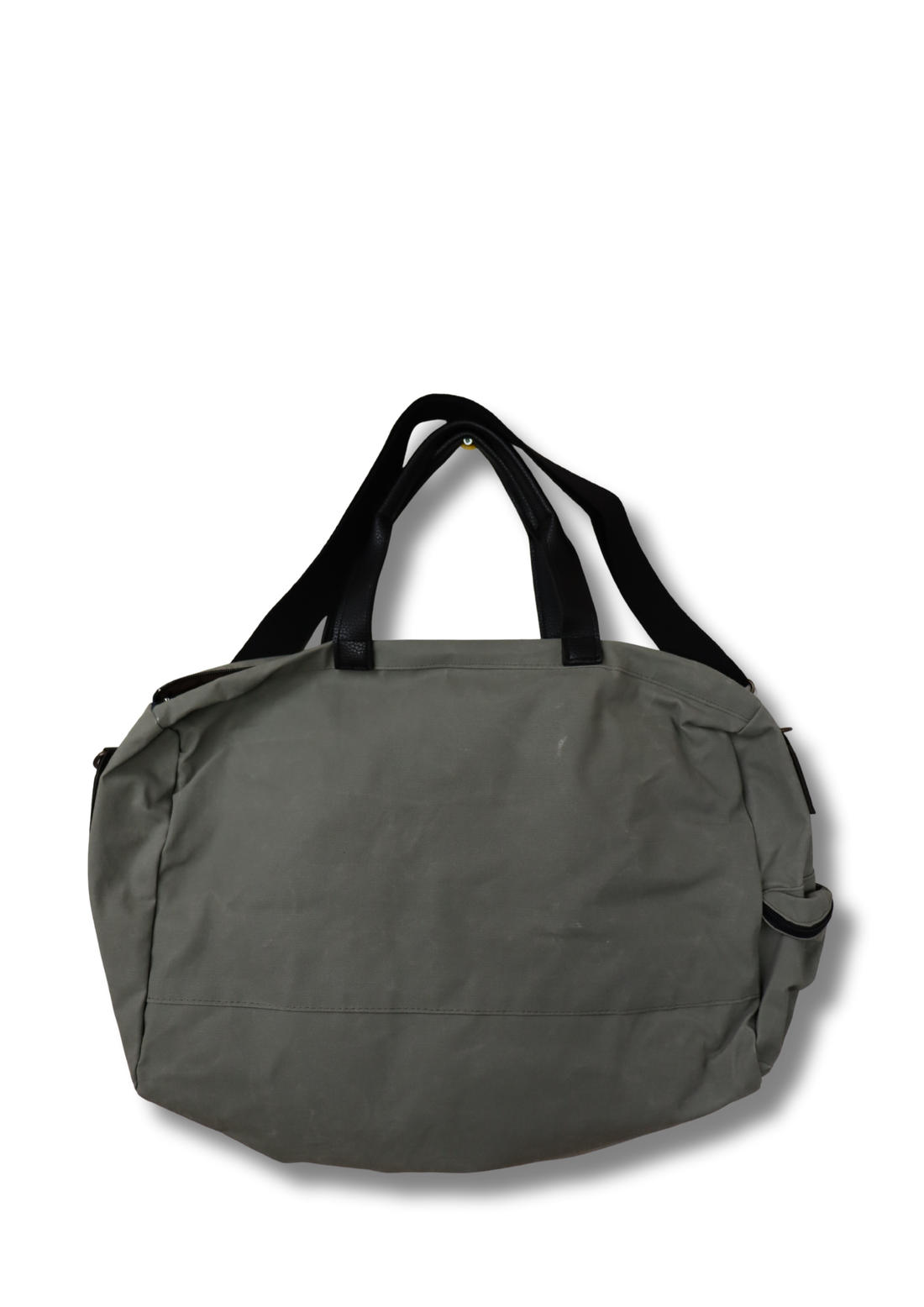 Gri - Deri Kapaklı Seyahat Çantası – Casual Weekend Bag