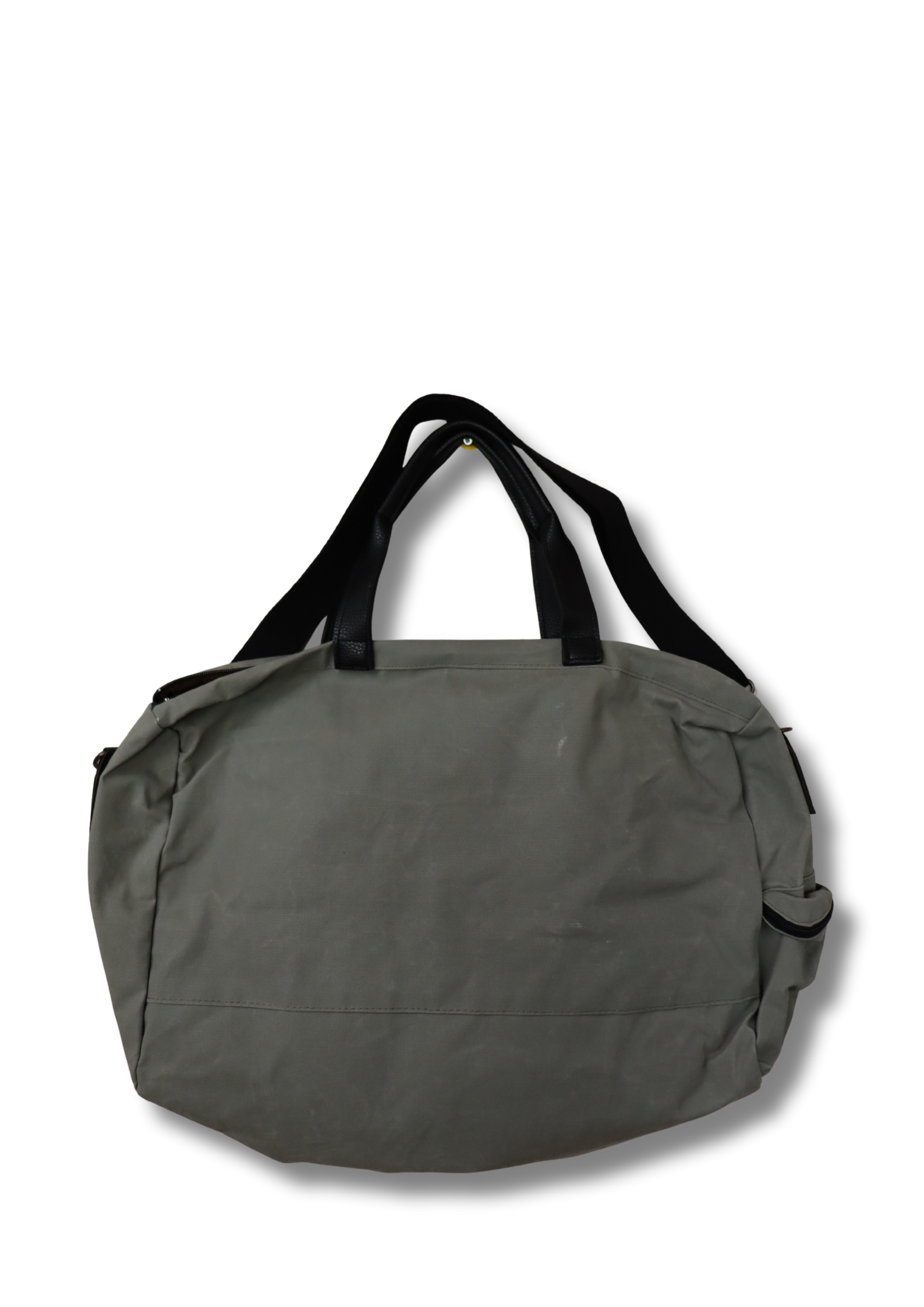 Gri - Deri Kapaklı Seyahat Çantası – Casual Weekend Bag