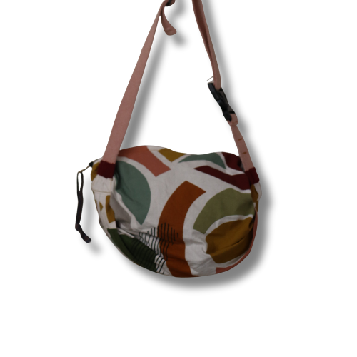 Desenli Kanvas Mini Çapraz Çanta – Bohem Stil