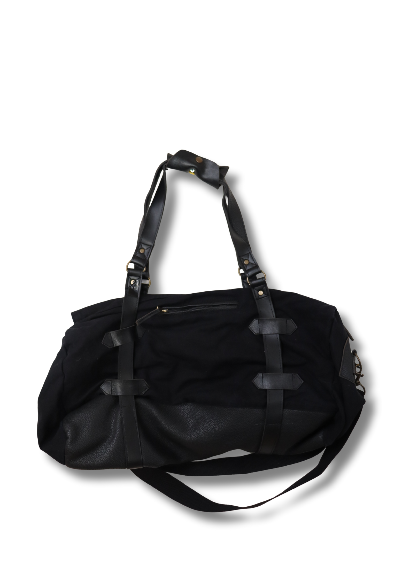 Siyah Vintage Seyahat Çantası – Büyük Boy Spor & Gezi Çantası