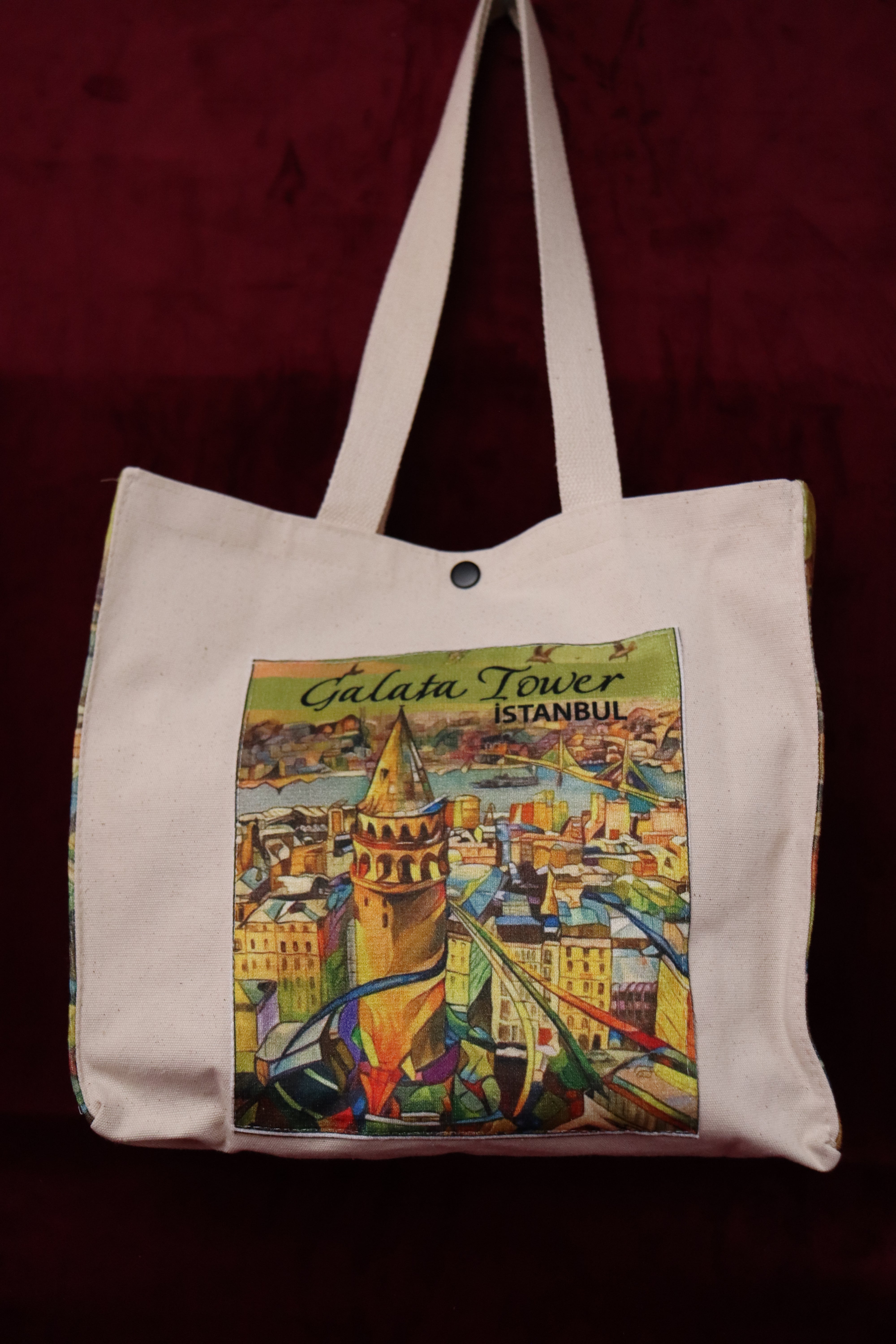 Galata Kulesi Canvas Çanta