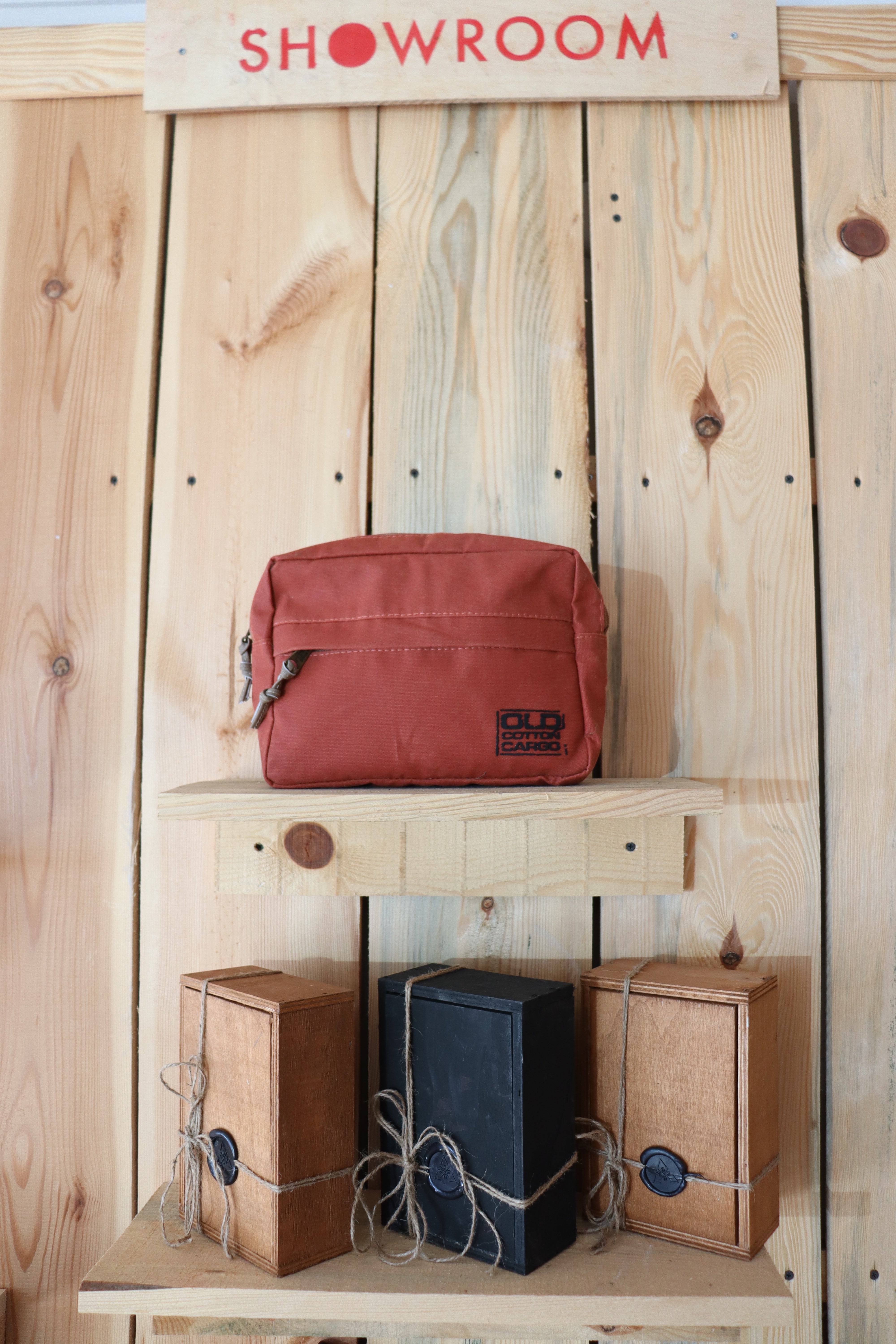 Kiremit Rengi Kanvas Çapraz Çanta